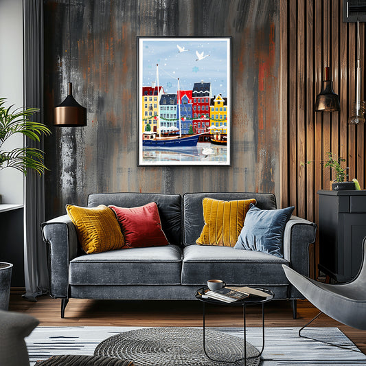 Swans in Snow - Nyhavn