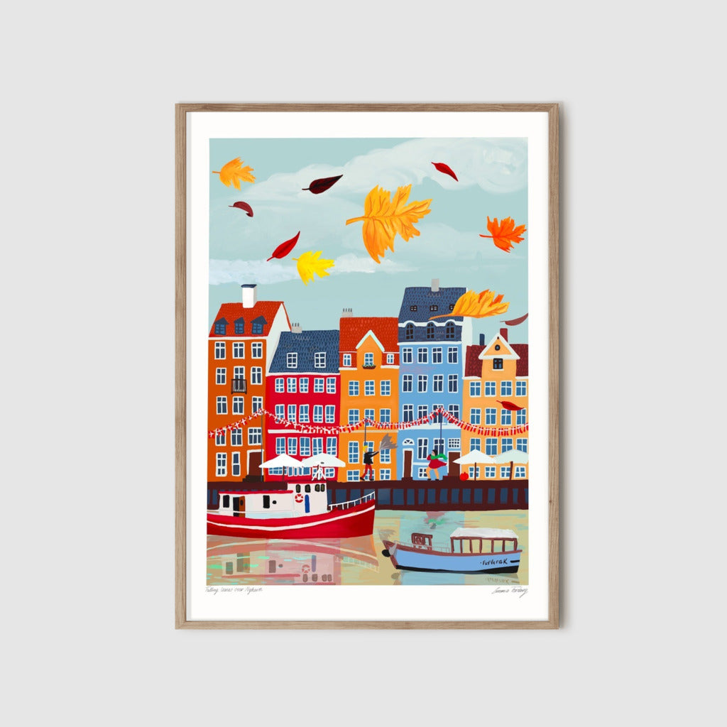 Falling Leaves in Nyhavn